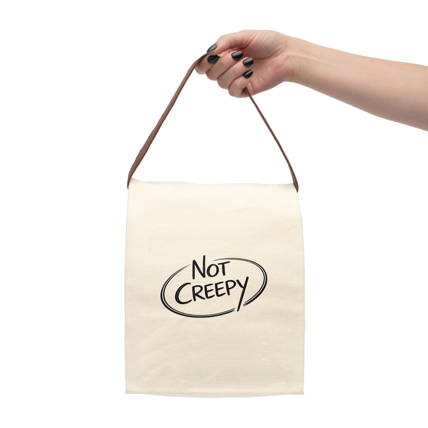 NOT CREEPY Canvas Lunch Bag