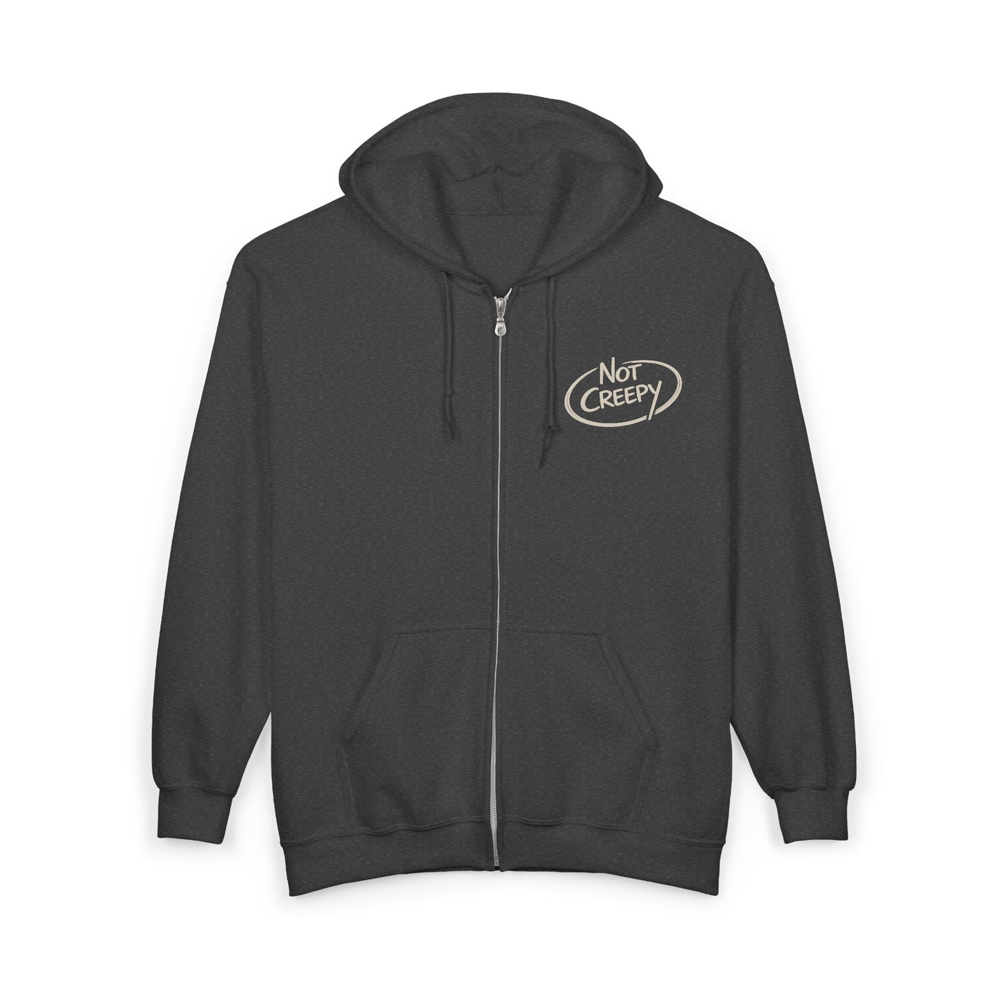 NOT CREEPY Zip Hoodie