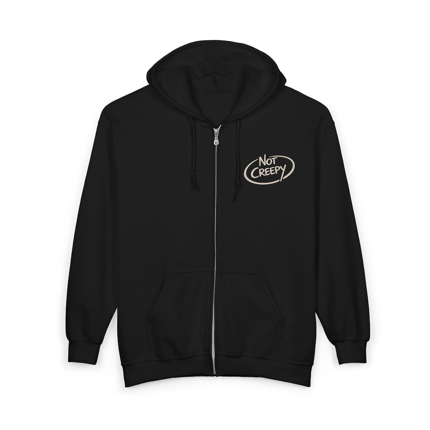 NOT CREEPY Zip Hoodie